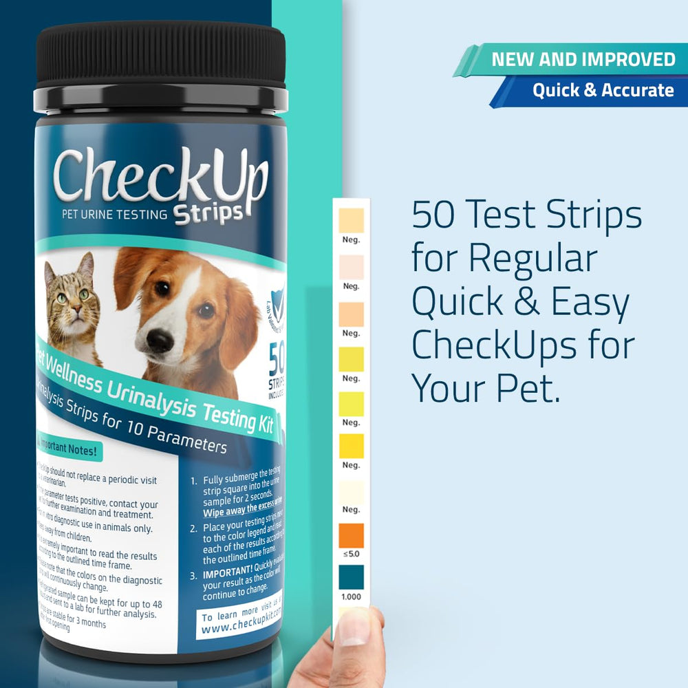 KIT4CAT urine strip dip for quick home results.