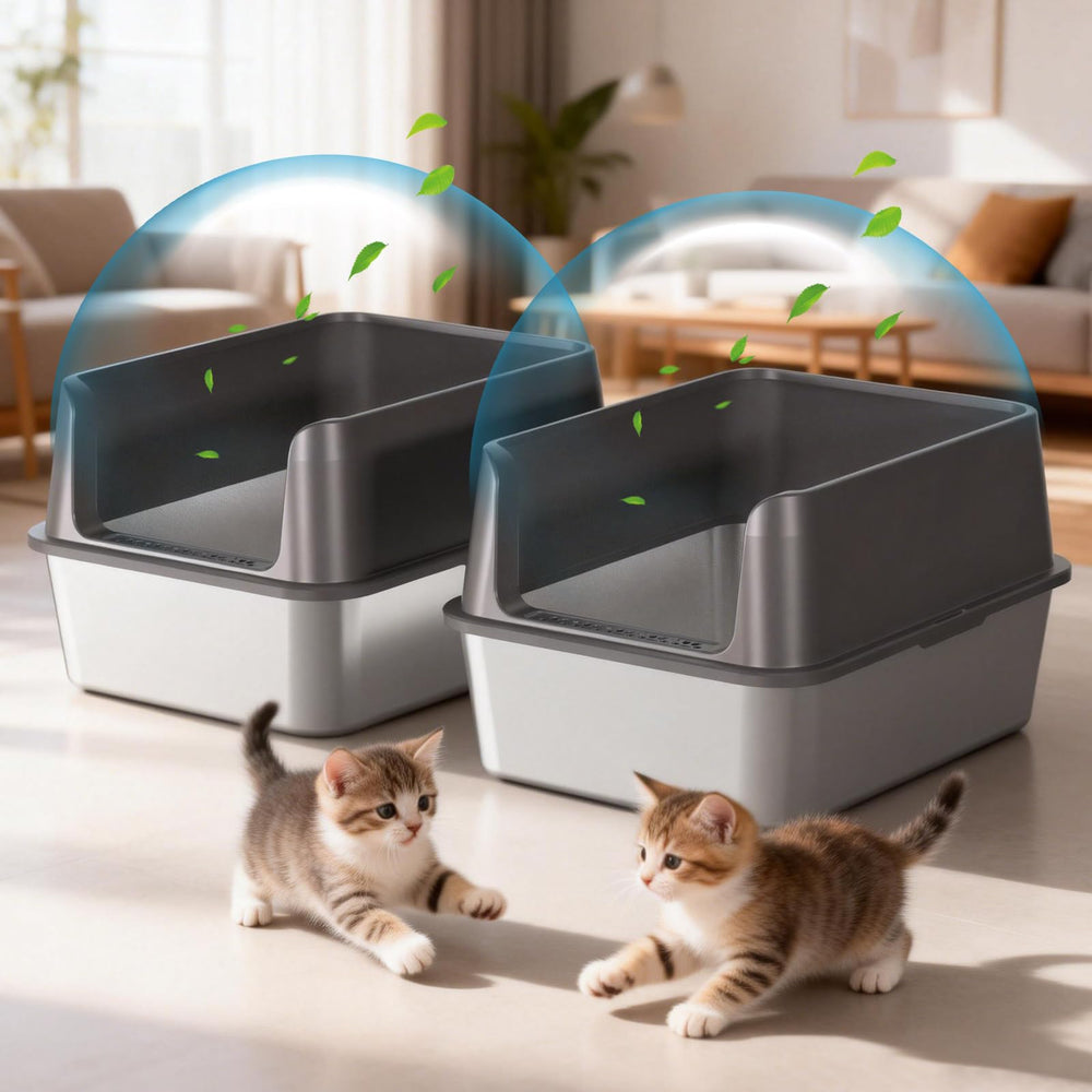 Kitcaty 2-pack easy-clean solution for small to medium cats