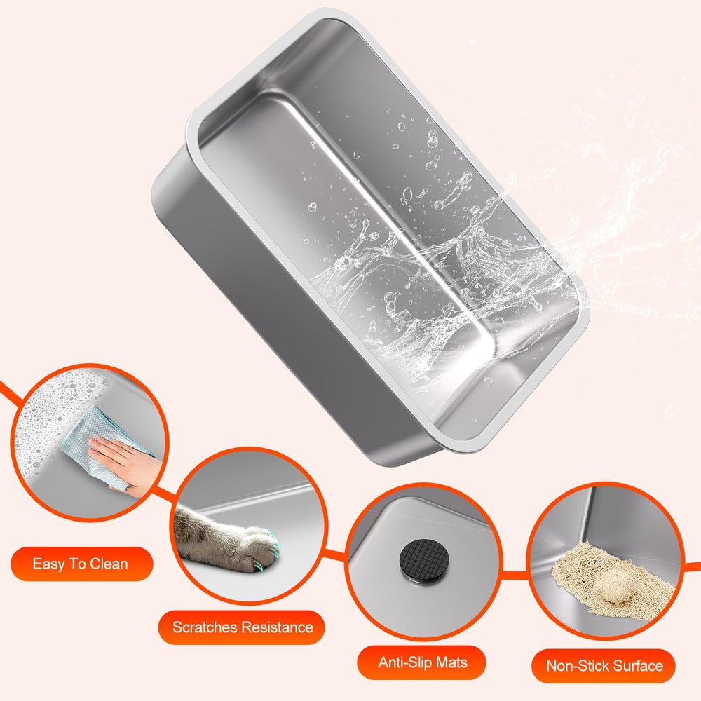KitCaty included litter scoop and wall mount keeps cleaning organized.