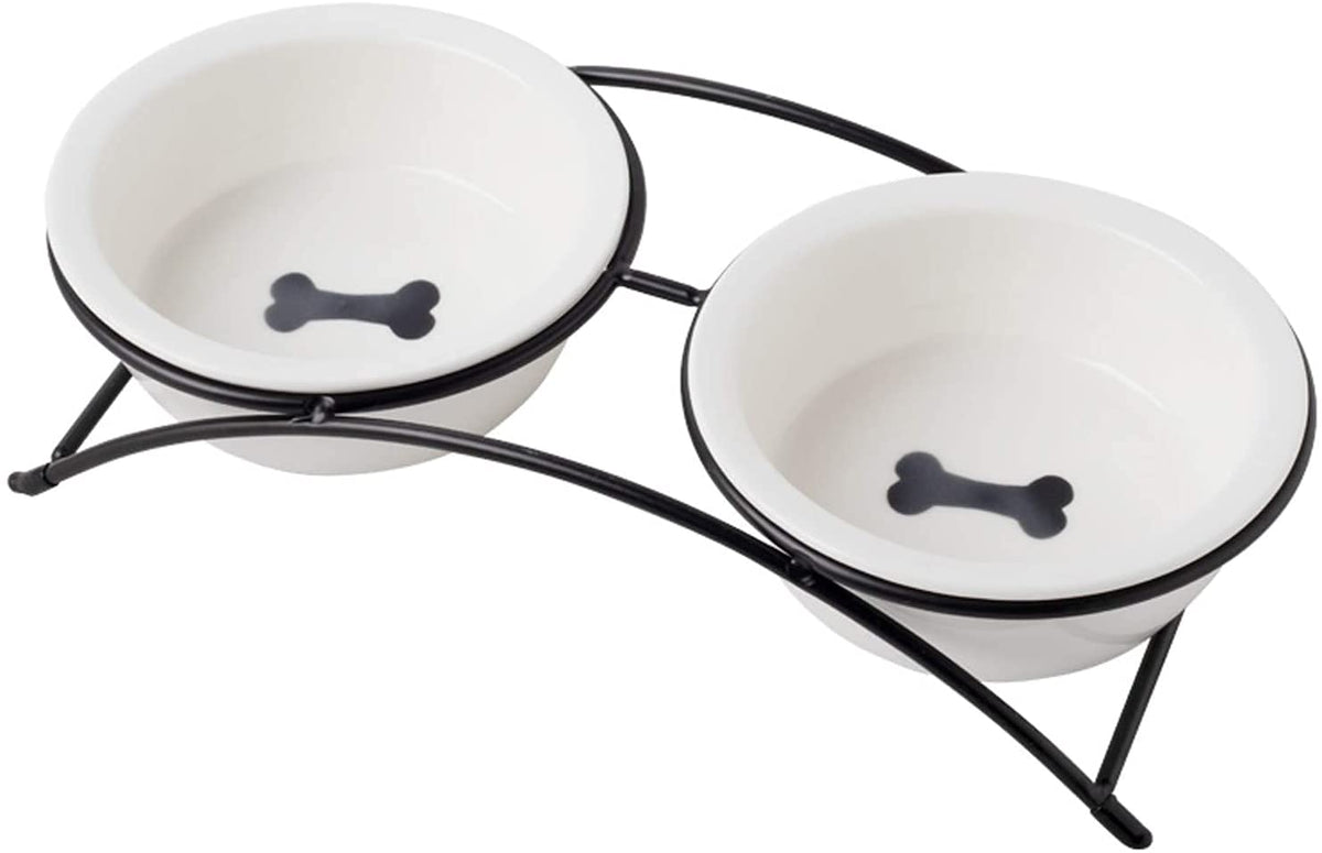 KitchenLeStar cat-bowl-raised-ceramic-four-point-two-inch reduces neck strain during meals.