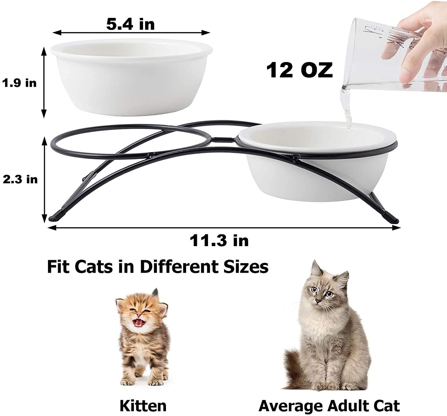 KitchenLeStar dog-bowl-raised-ceramic supports small pets with comfortable dining.