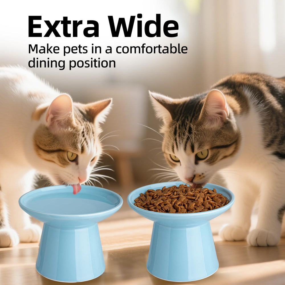 KITCHENLESTAR ceramic bowls blue sturdy-design resist tipping during meals.