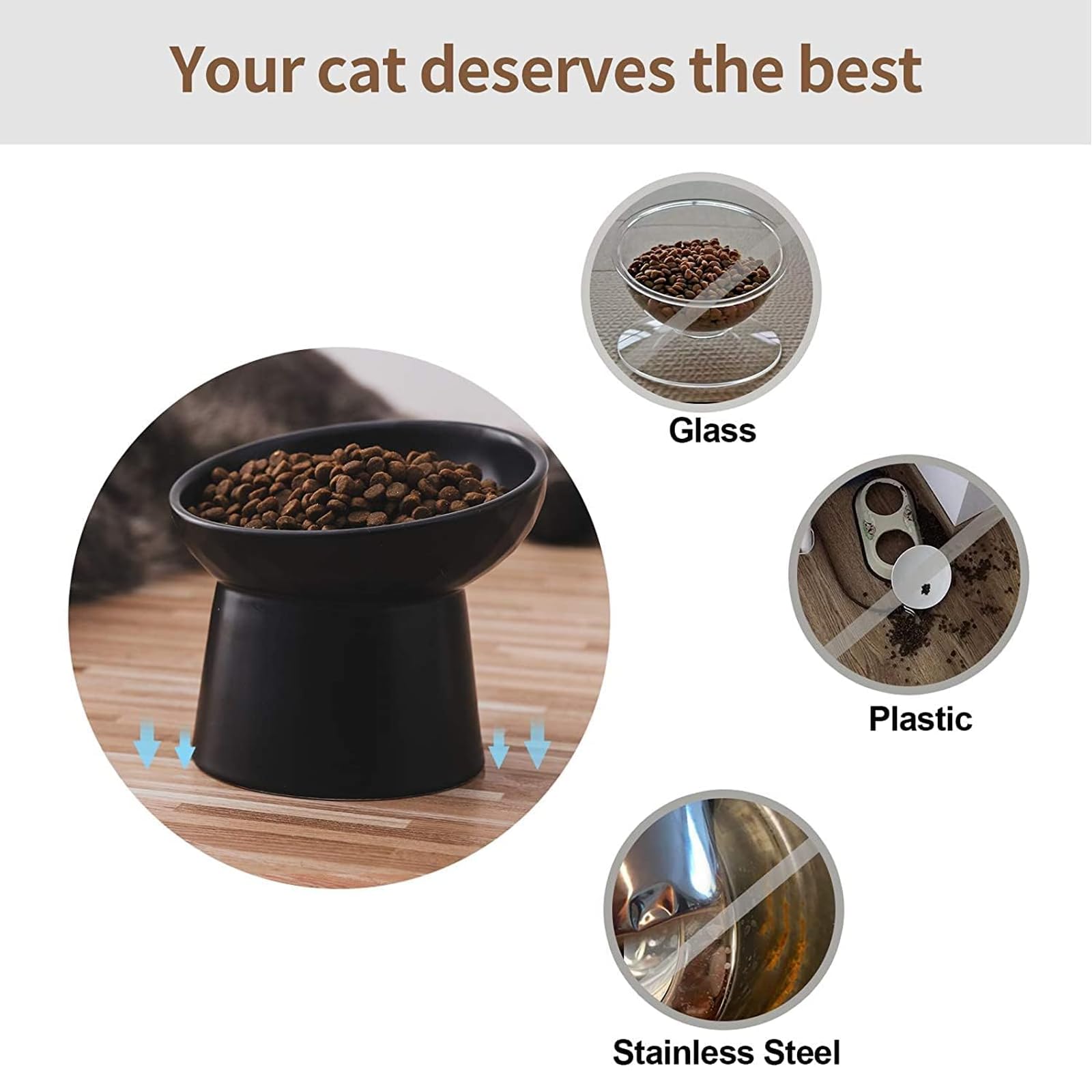 KITCHENLESTAR comfortable height design suits cats of various sizes