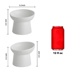 KITCHENLESTAR elevated cat bowl 5 inch width for comfortable feeding height