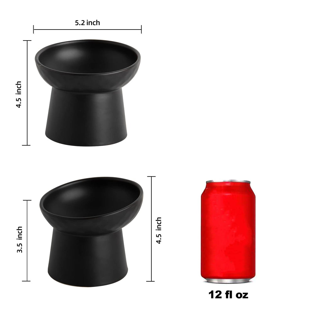 KITCHENLESTAR elevated cat bowl with stable base for spill-free dining