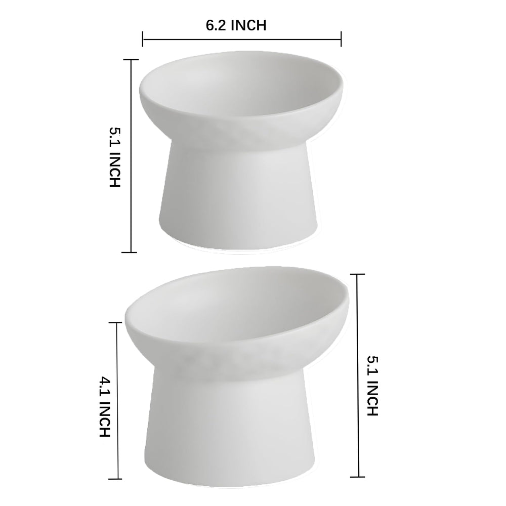 KITCHENLESTAR elevated bowls provide a stable feeding position.