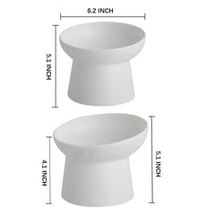 KITCHENLESTAR elevated bowls provide a stable feeding position.