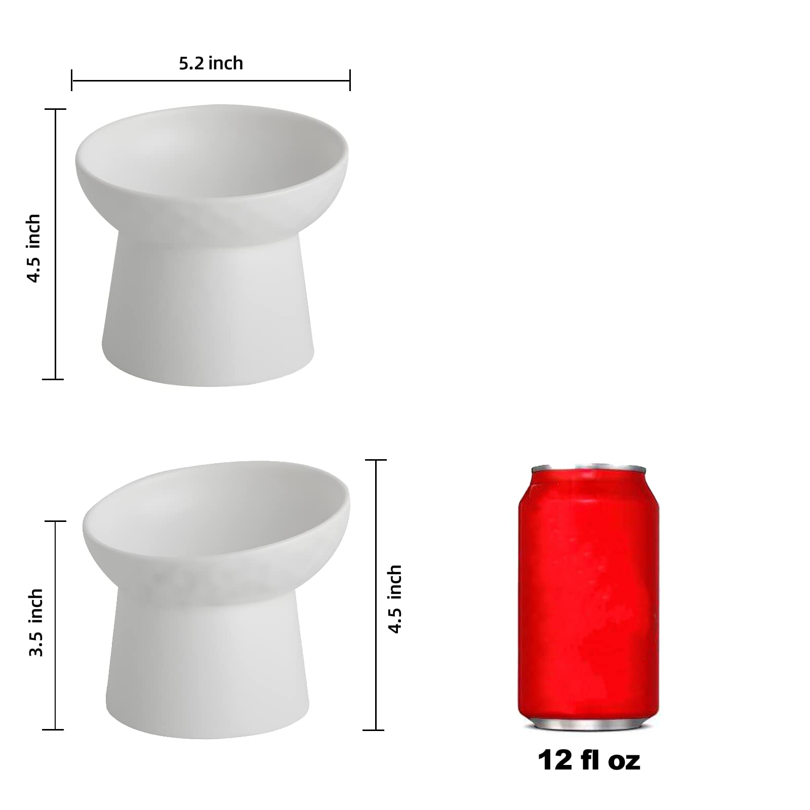 KITCHENLESTAR raised cat bowl on stand for comfortable meals