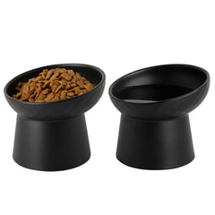 KitchenLestar raised cat bowls with tilt design for easier feeding and mess control.