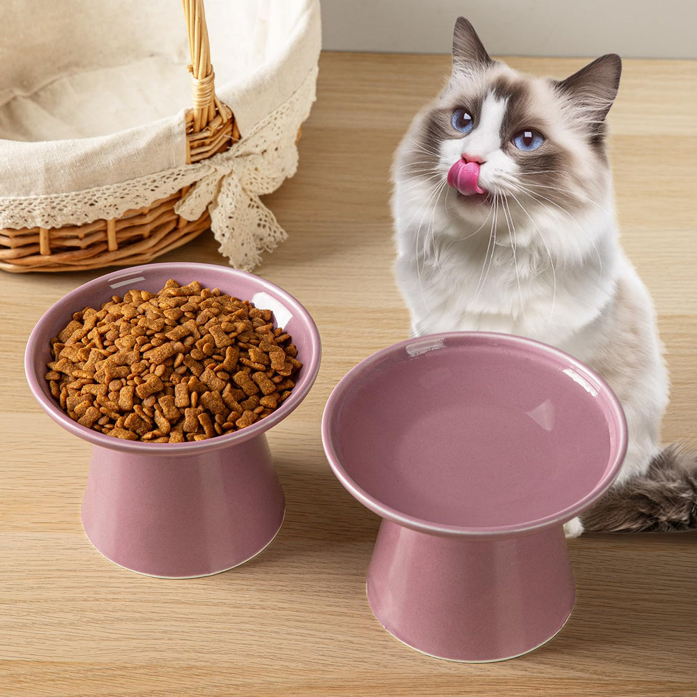 KITCHENLESTAR set of 2 dark purple bowls for convenient mealtimes.