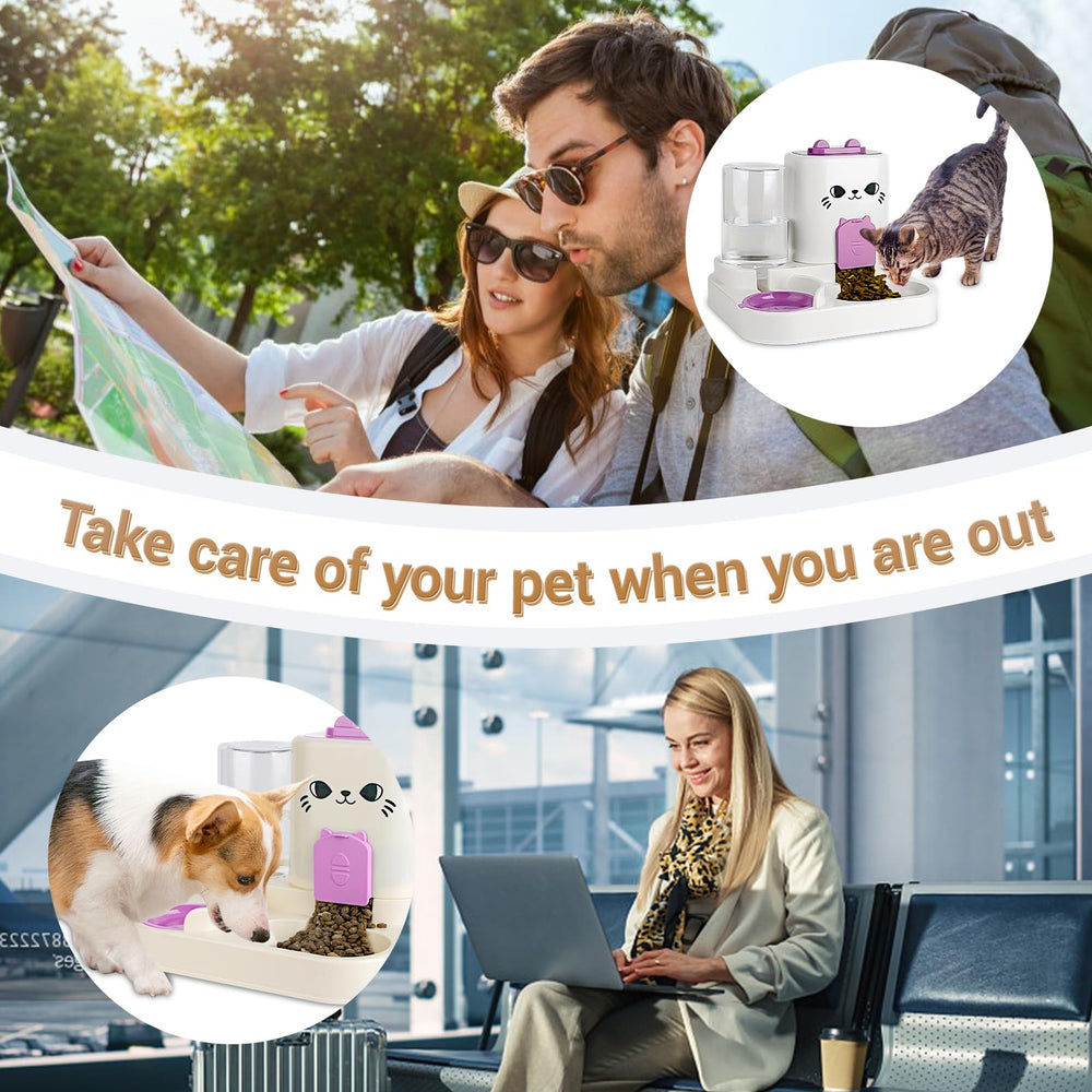 KitchMingle Gravity Pet Feeder travel-ready for trips and weekends.