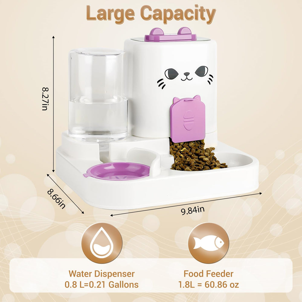 KitchMingle Gravity Pet Feeder water reservoir detail, keeps water available all day.