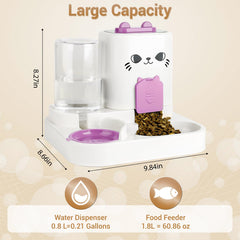 KitchMingle Gravity Pet Feeder water reservoir detail, keeps water available all day.