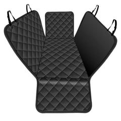 KITPLUS backseat protection in use, showing waterproof coverage for spills and mud.