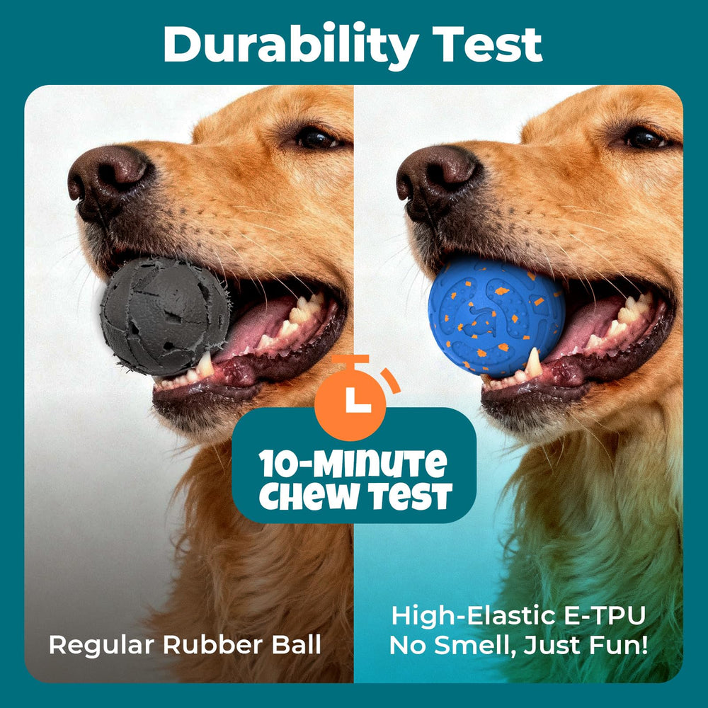 KITPLUS ball with chew-proof E-TPU shell during tough chew sessions