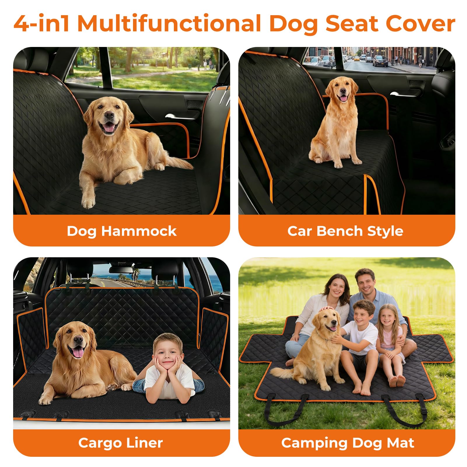 KITPLUS waterproof four-layer material shields seats from mud and spills