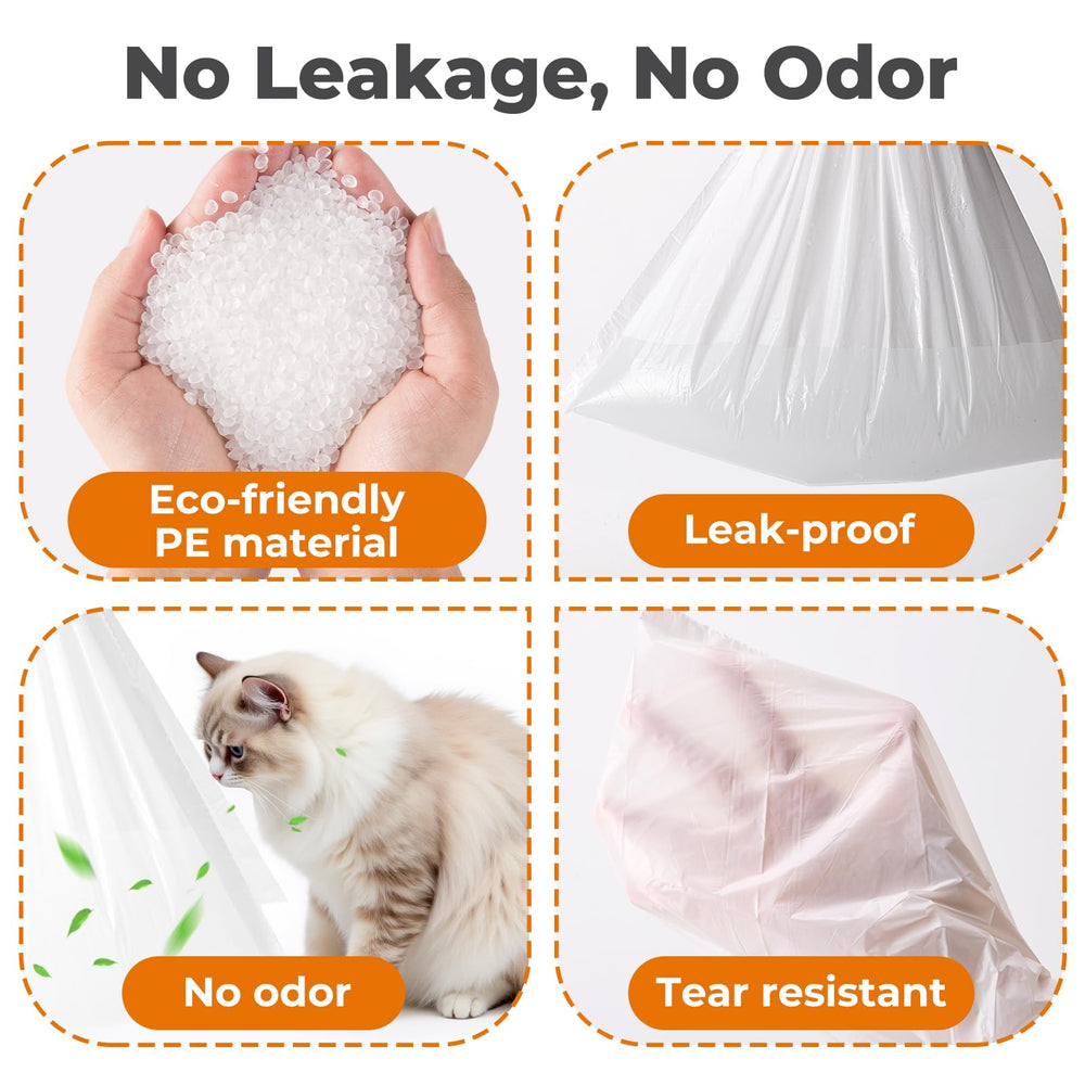 KITPLUS liner with quick-tie design enables easy disposal after use