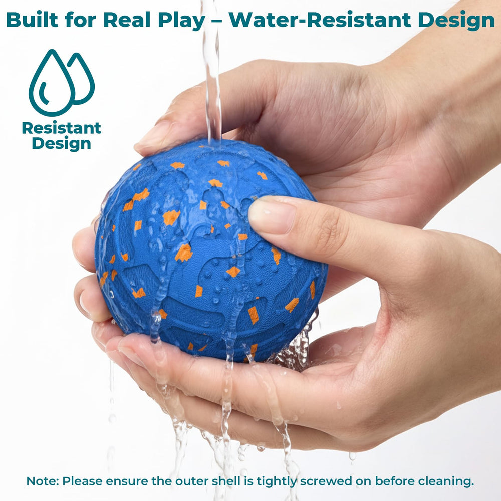KITPLUS whisper-quiet motor dog ball for calm indoor play