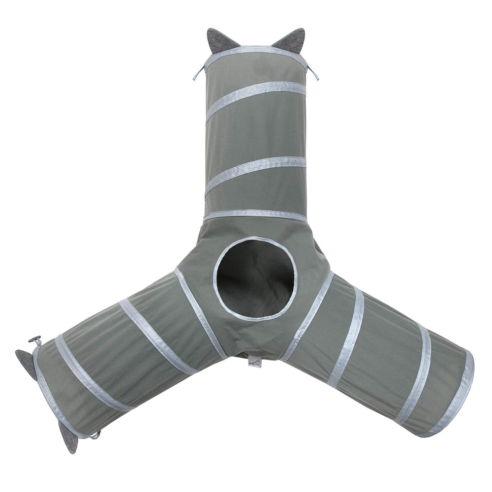 Kitty City cat tunnel setup shows a large, engaging space for curious cats.