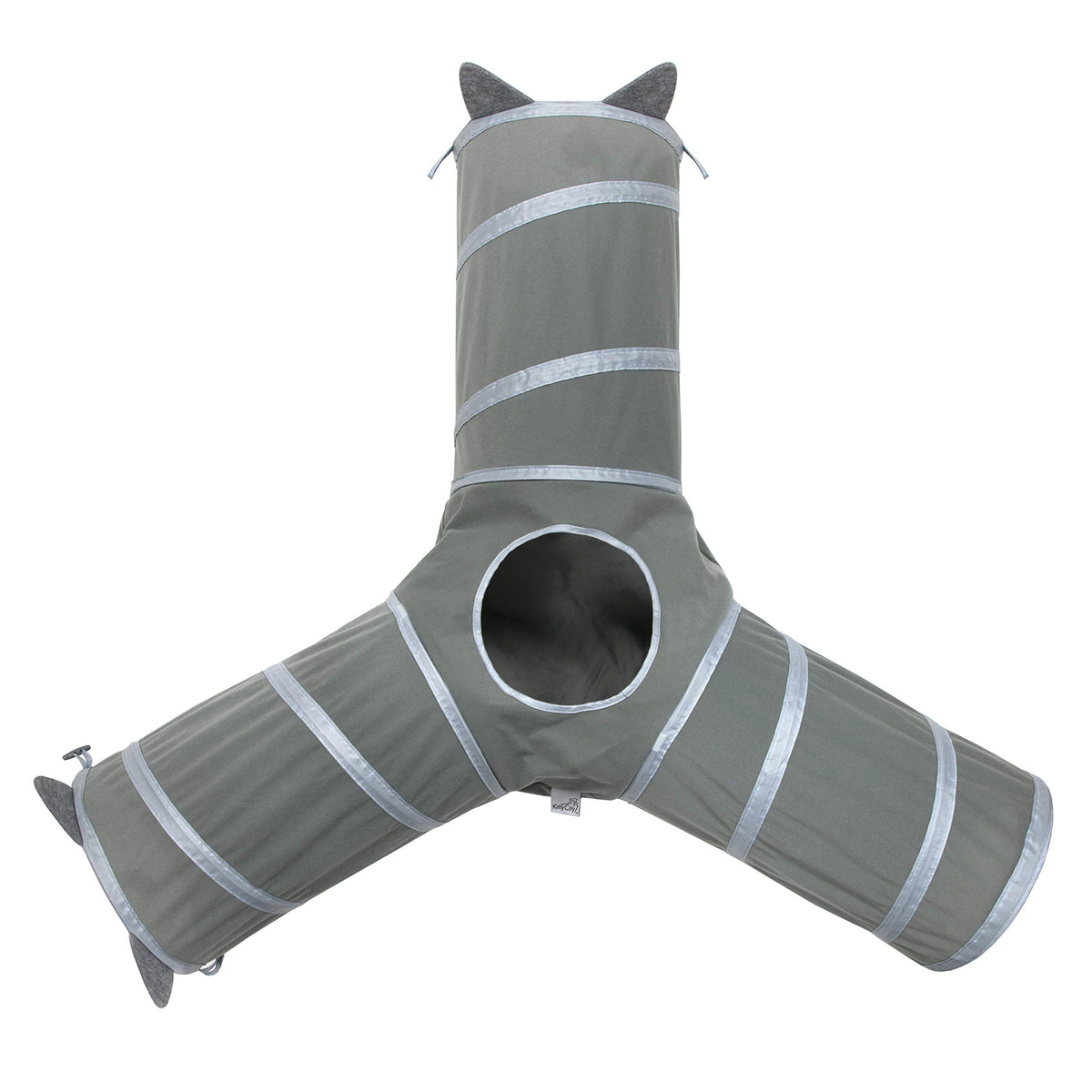 Kitty City cat tunnel setup shows a large, engaging space for curious cats.
