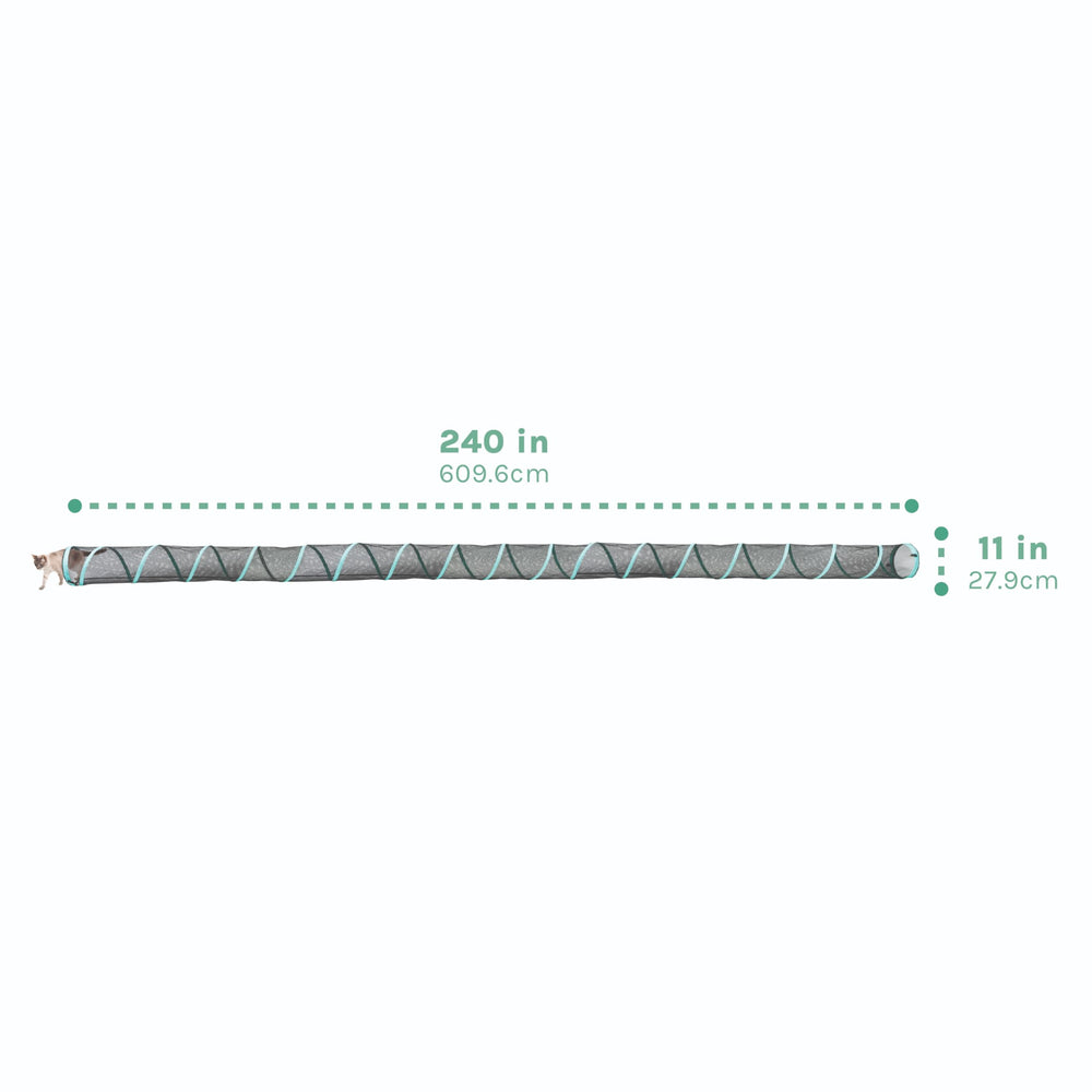 Kitty City Catio 11-inch diameter opening supports comfortable movement outdoors for small pets.