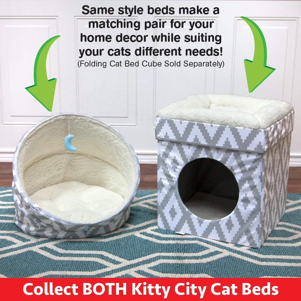 Kitty City compact dimensions fit neatly in small spaces.