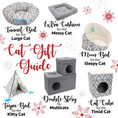 Kitty City tunnel bed circular design encourages chasing and hiding fun.