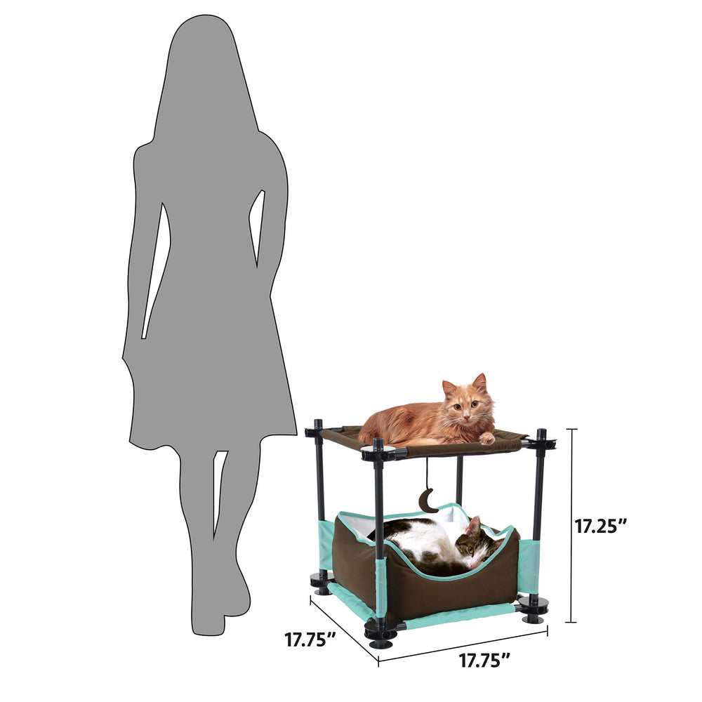 Kitty City Mega Kit: cat sleep nest offering cozy resting zones.