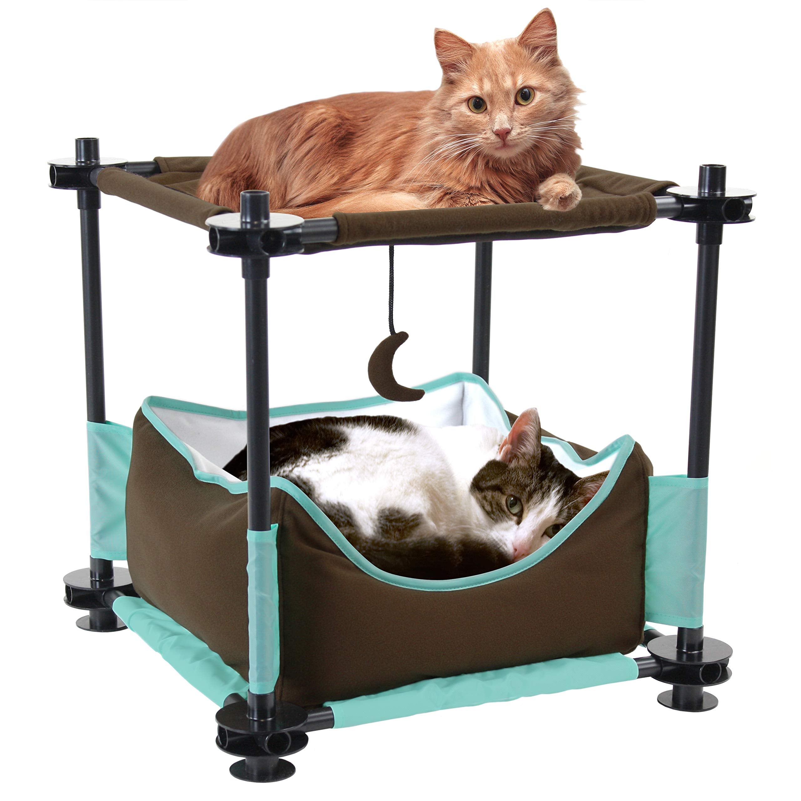 Kitty City Mega Kit: outdoor kennel section for weather-friendly exploration.