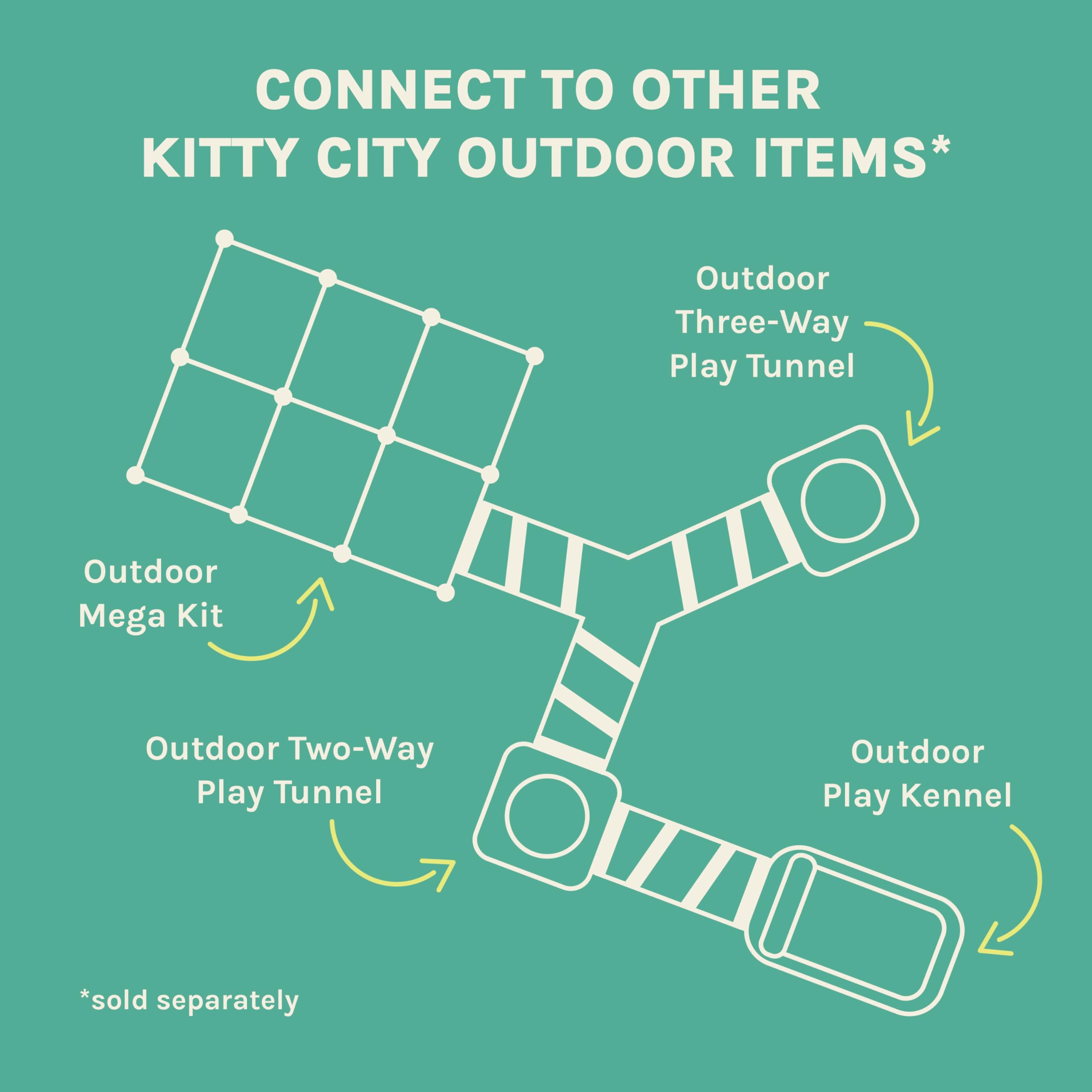 Kitty City Mega Kit spacious design suits multiple cats