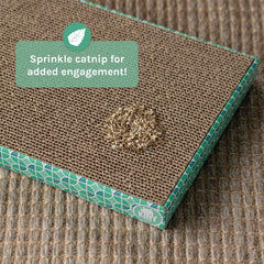 Close-up of corrugated corrugate texture on Kitty City XL Wide scratcher.
