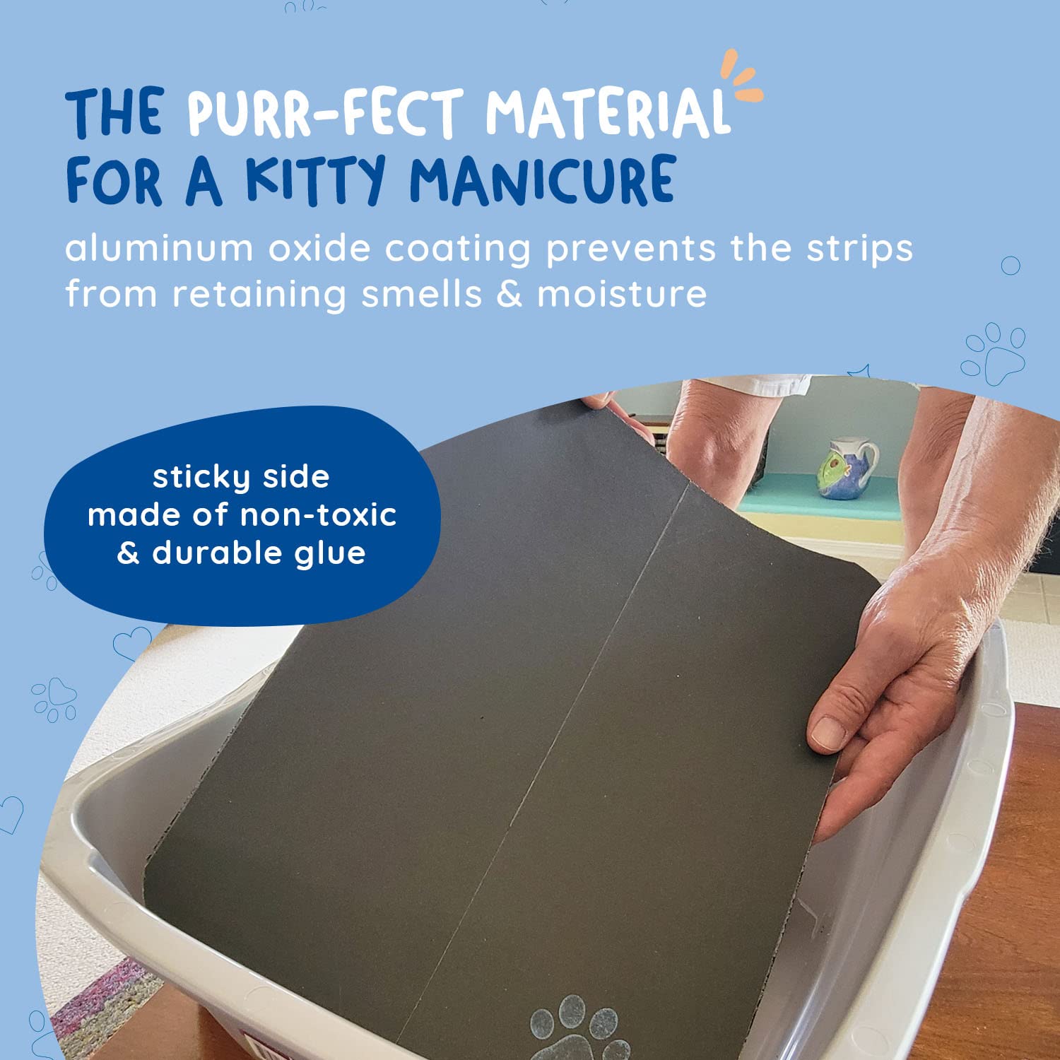 KITTY CURE odor-resistant design helps stay fresh even in litter environments.