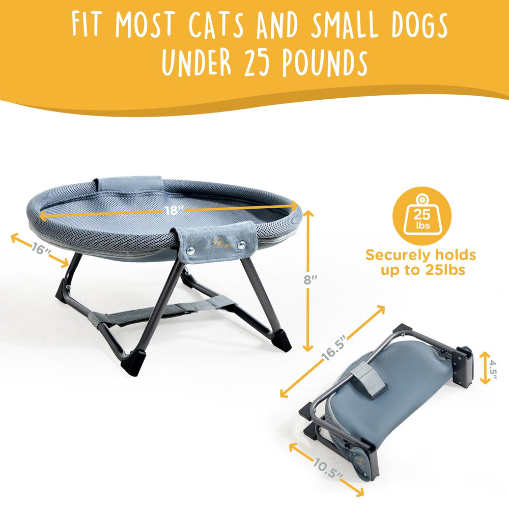 KITTY KINGDOM 18x16-inch hammock fits most cats and small dogs.