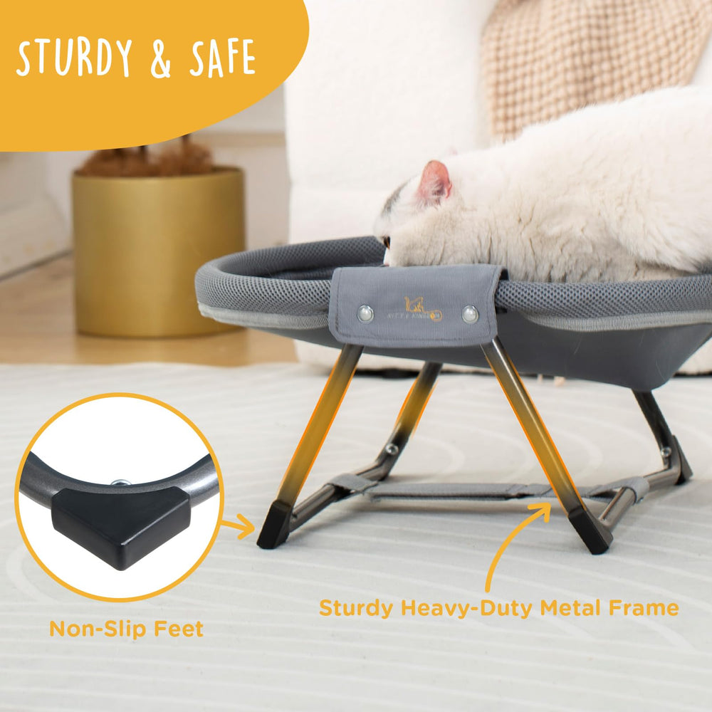 KITTY KINGDOM foldable, no-assembly design is ready to use right away.