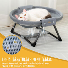 KITTY KINGDOM anti-slip base keeps the hammock stable during playful activity.