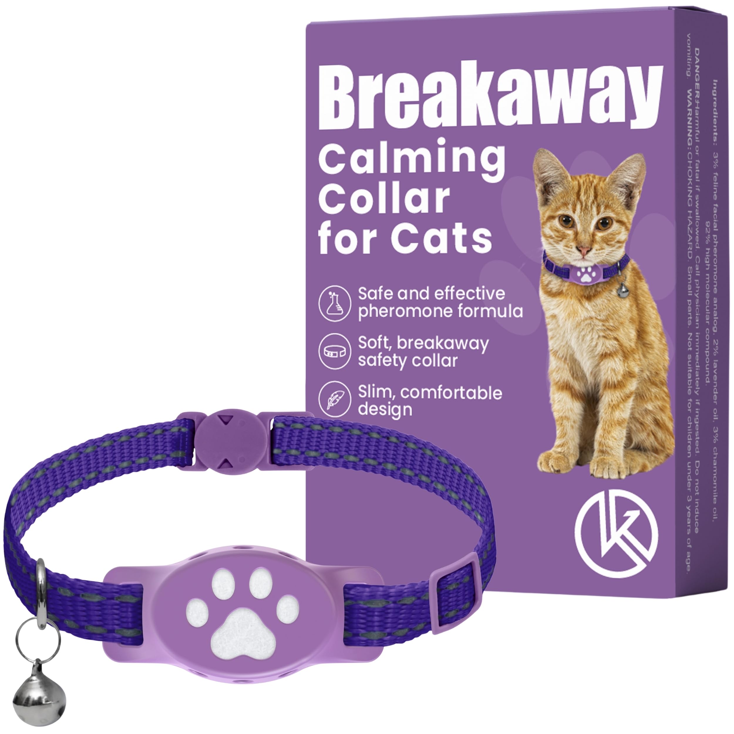 Kitty Kompass Breakaway Collar safety clasp ensures safe, all-day wear.