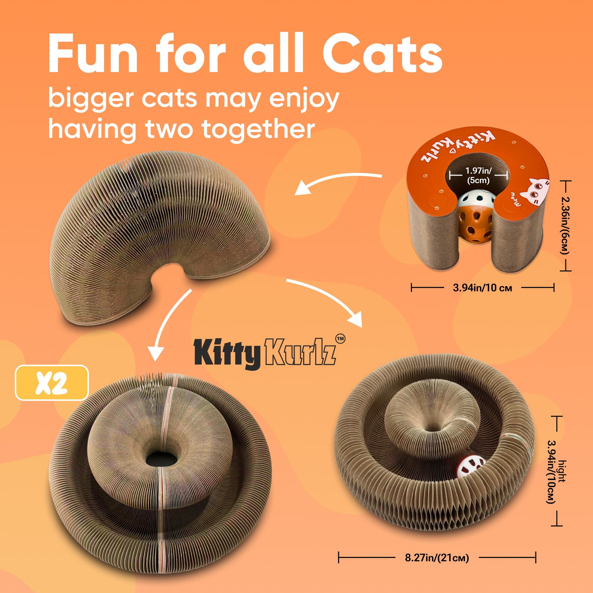 Kitty Kurlz eco-friendly materials keep play safe for pets and the planet