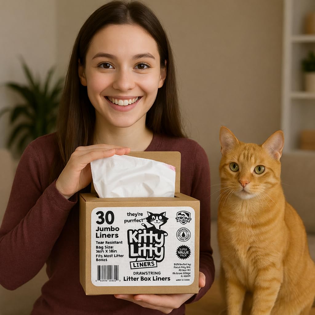 Kitty Litty 30-count liners for regular changing and tidy disposal
