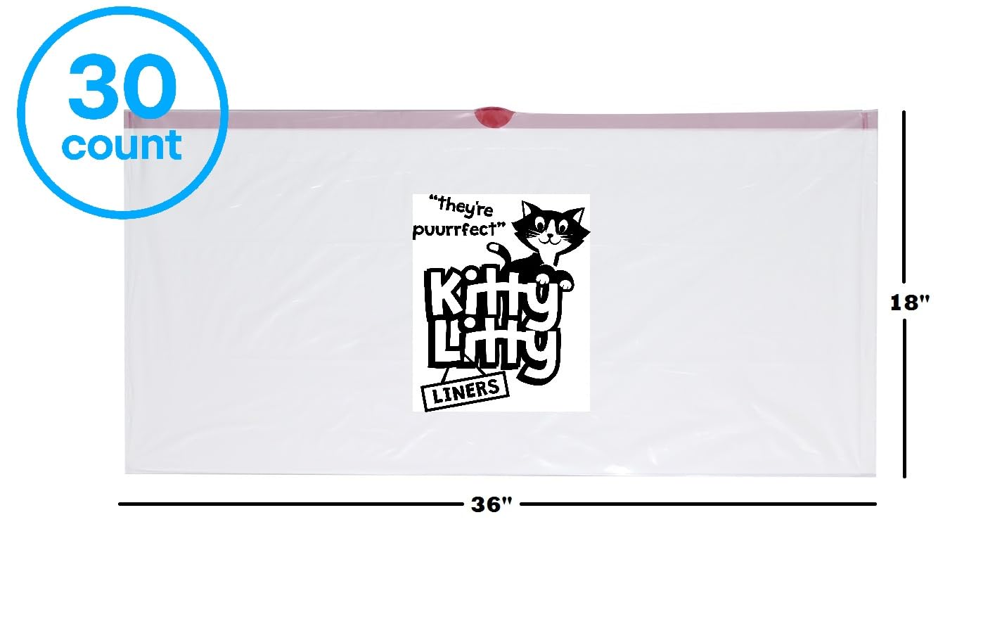 Kitty Litty 36x18 inch liners fit most litter boxes quickly
