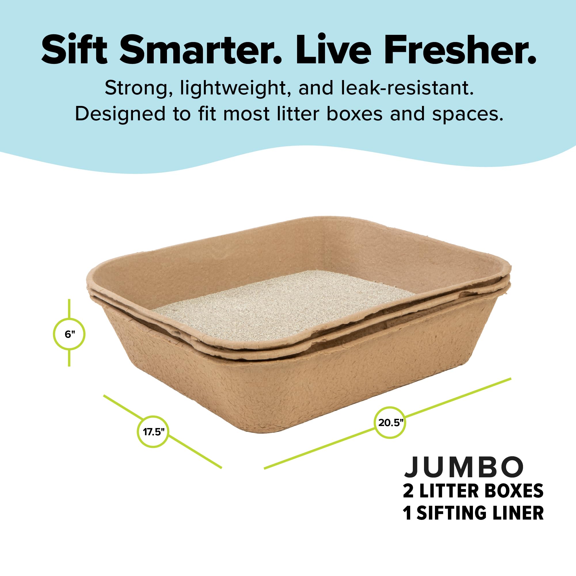 Kitty Sift recyclable cardboard build reduces waste