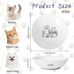 KittyDine wide shallow design bowls reduce whisker fatigue during feeding.