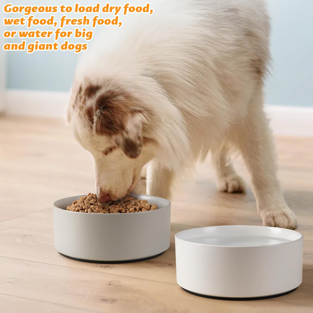 8-inch diameter bowl suitable for small to large dogs.