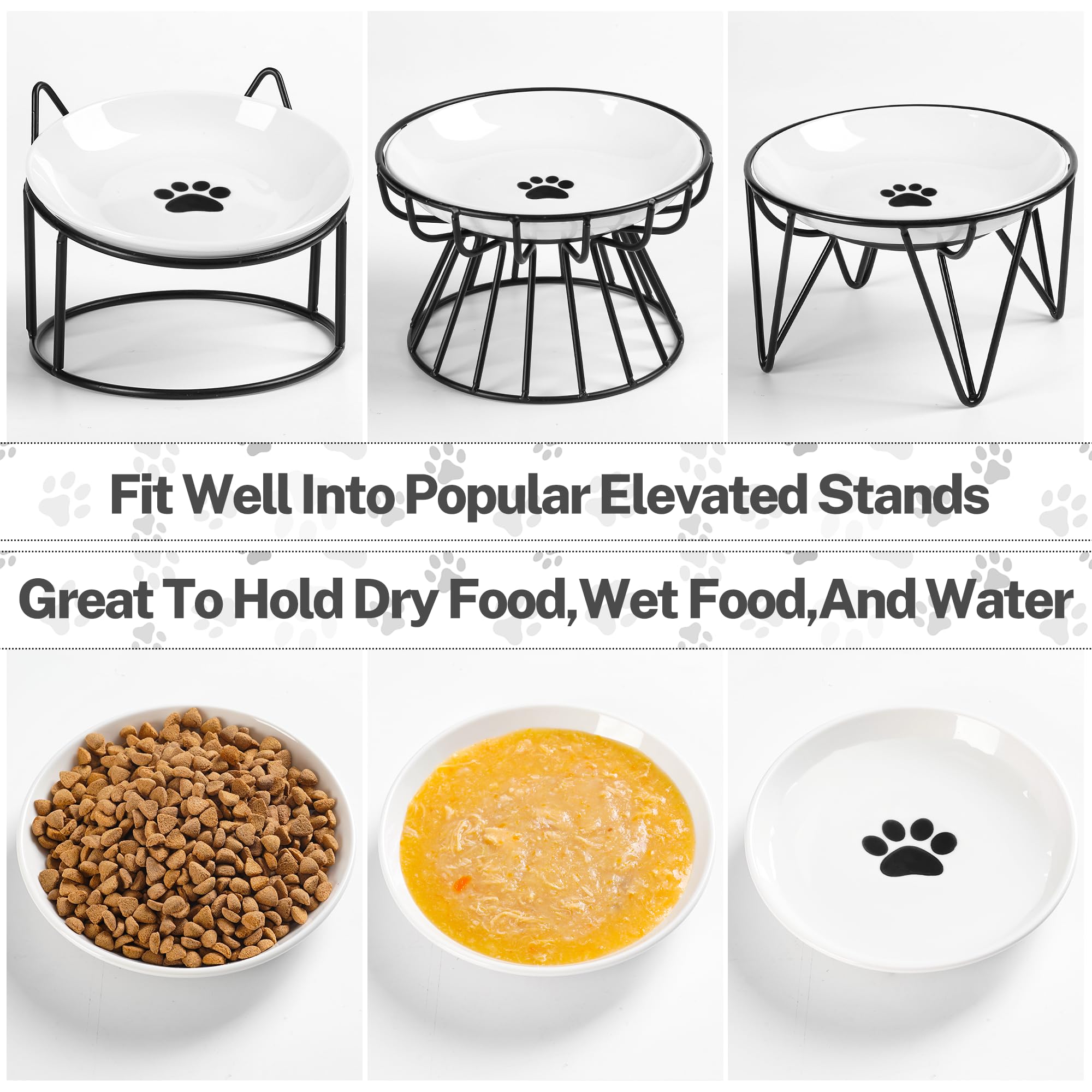 Kitwinney 10-ounce capacity bowl suits small to medium cats and kittens.