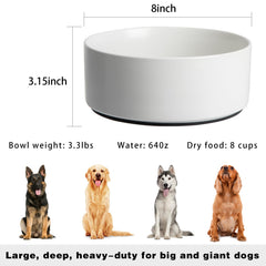 Kitwinney heavy, stable dog bowl resists tipping by active dogs