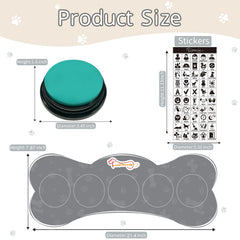 KiViRap rubber mat under buttons keeps them organized and protected during play