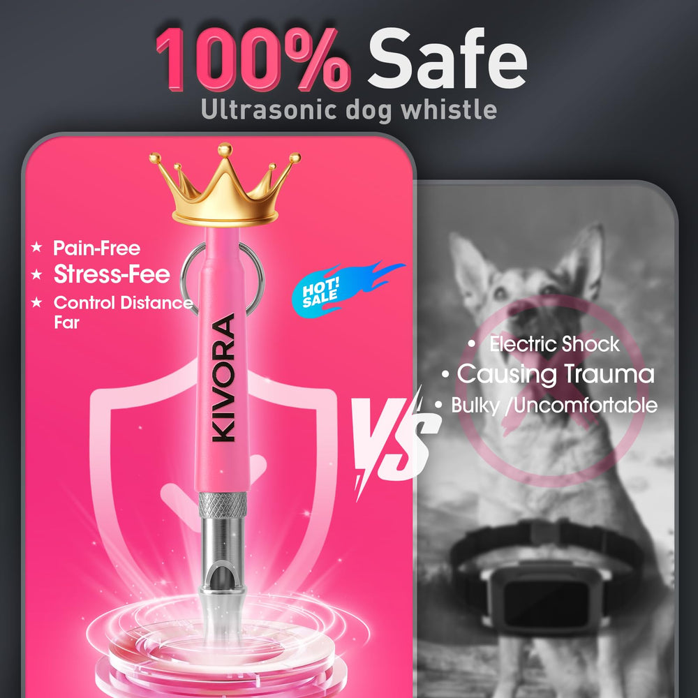 KIVORA dog whistle in white helps quick communication without shouting.