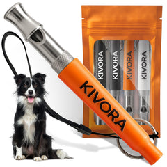 KIVORA 4-pack orange whistle for outdoor training and easy access