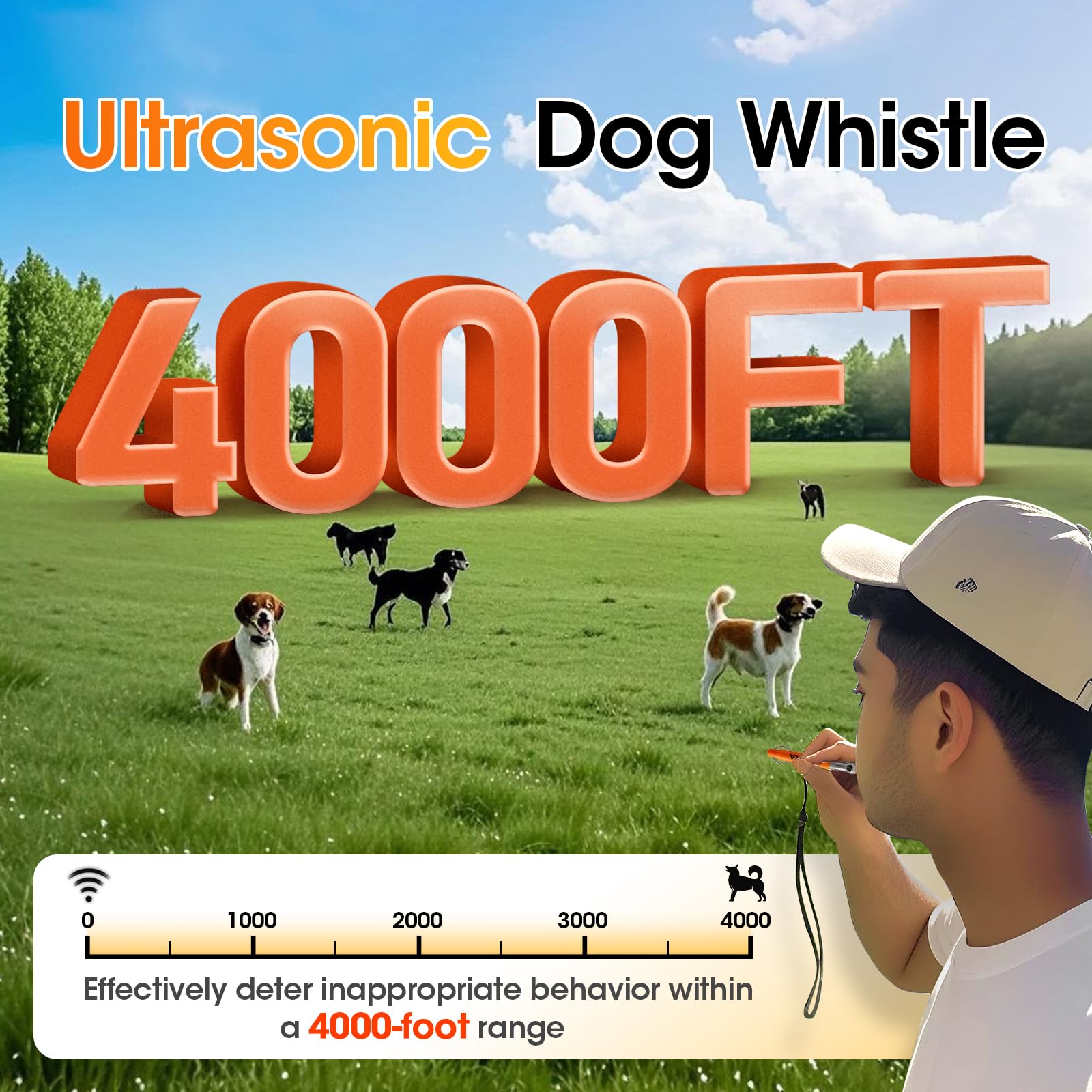 KIVORA dog whistle IPX4 waterproof feature supports use in rain or mud.