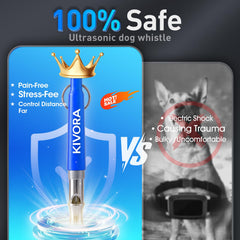KIVORA stainless steel closeup of rust-proof dog whistle