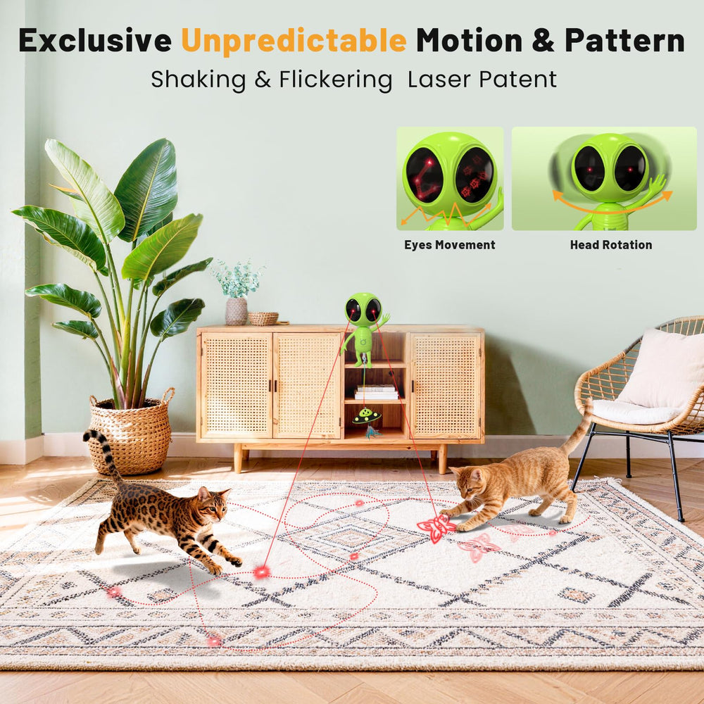 KiwiLove laser pattern display featuring stars and butterflies during action.